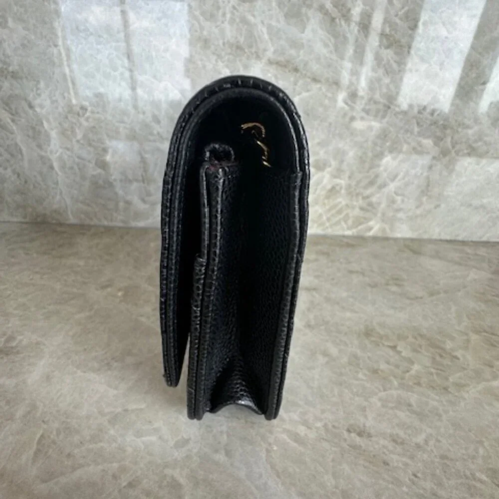 Chanel Lambskin Caviar Black Wallet On Chain Gold Hardware - Picture 9 of 15